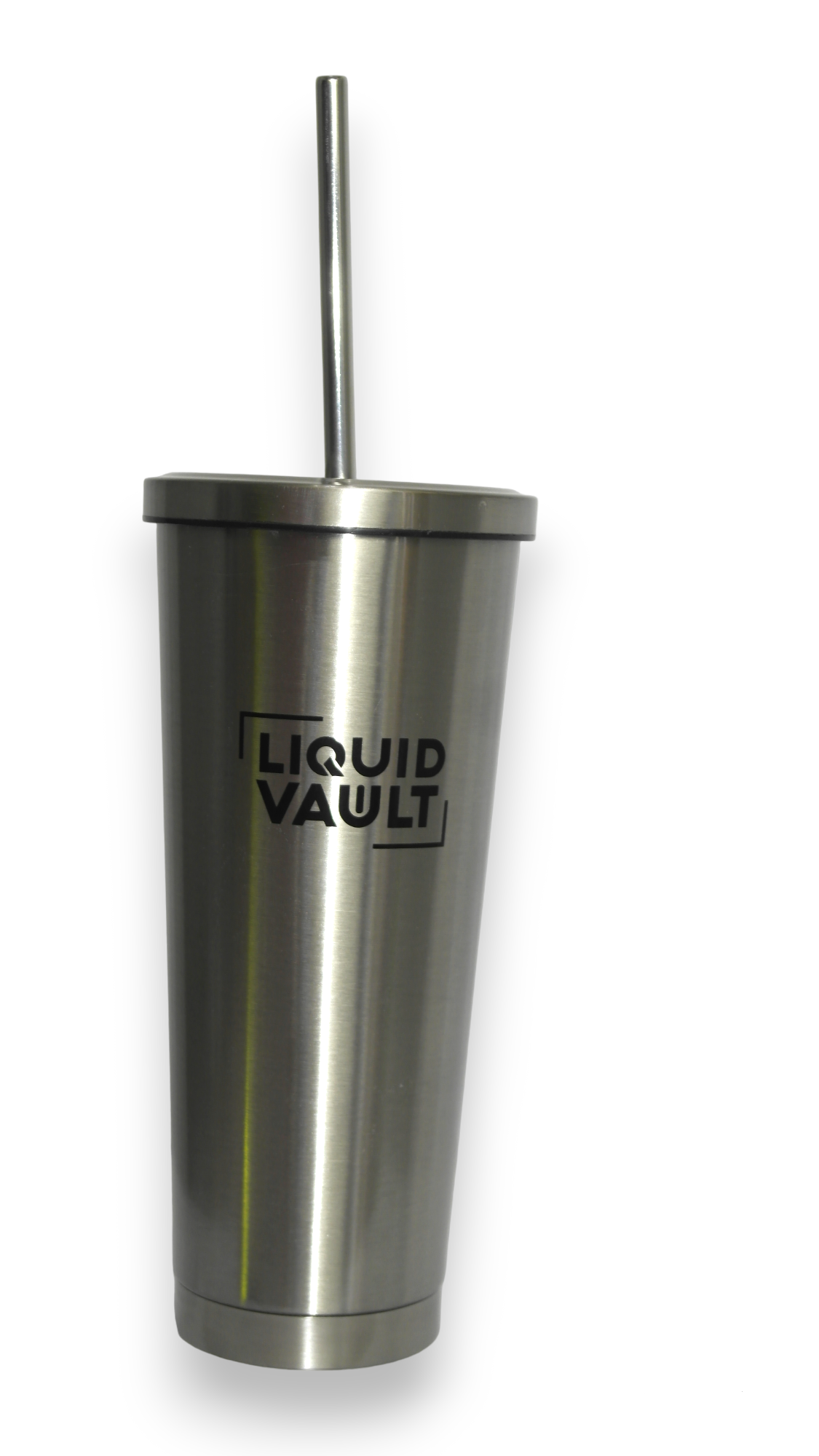 LIQUIDVAULT Stainless Steel Tumbler with Straw and Lid - Vacuum Insulated Coffee Cup-Travel Mug for Hot and Cold Beverages - BPA-Free, Spill-Proof - Simple Modern Tumbler 500/750ml